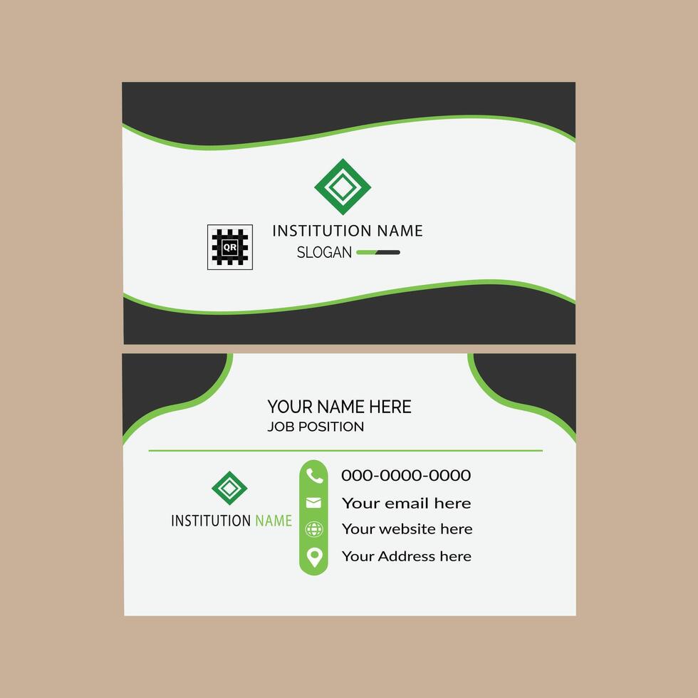 Corporate business card idea vector
