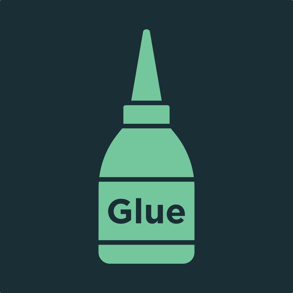 Glue bottle trendy applicable important Illustration design aesthetic colorful background vector