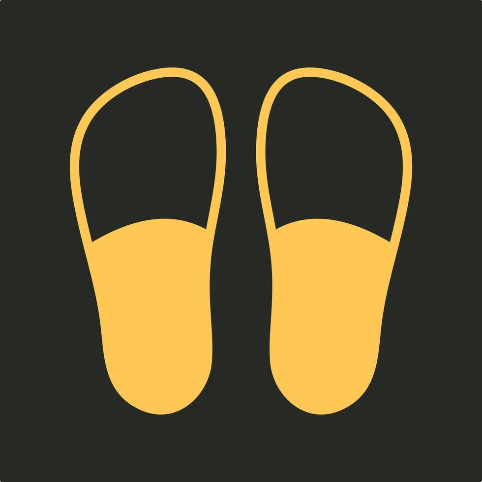 Slippers trendy applicable important Illustration design attractive colorful background vector