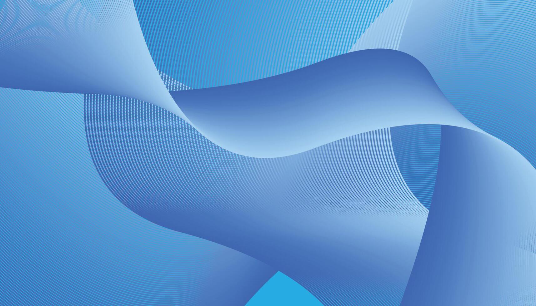 wavy blue gradient abstract background vector
