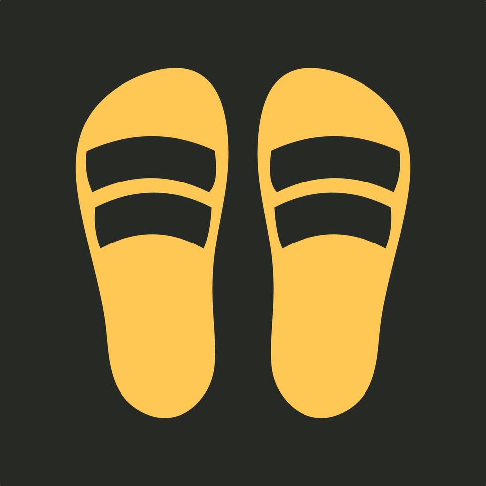 Slippers trendy applicable important Illustration design stunning colorful background vector
