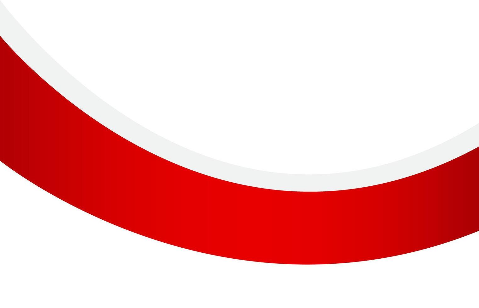 Indonesia Independence Day Header Footer Corner Curve Background. 80th of August Indonesian Celebration Corner design vector