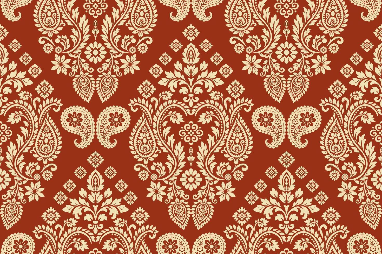 floral pattern on warm background vector