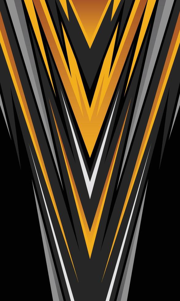 abstract black and orange design vector