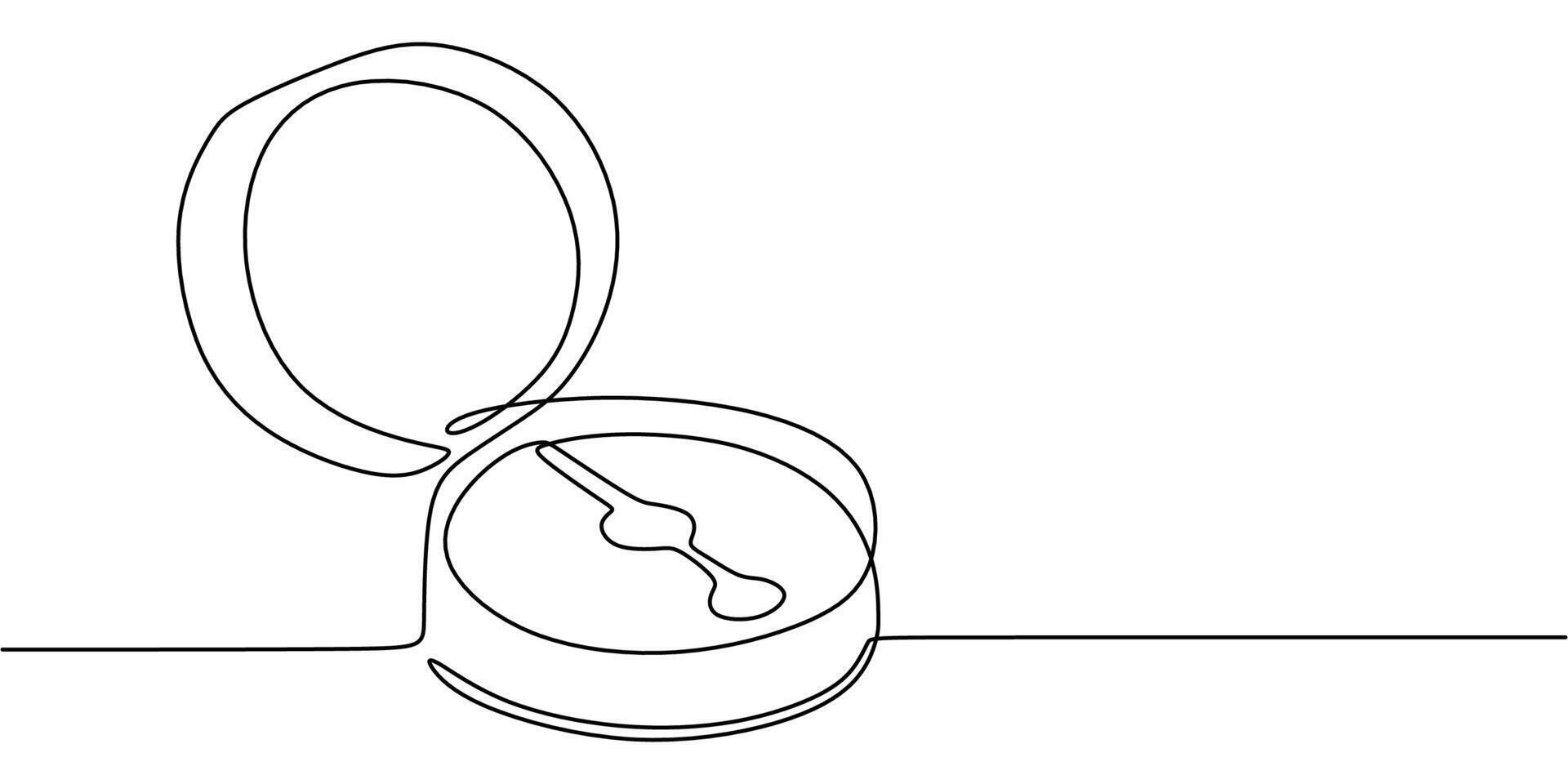 A simple exploration symbol, this continuous line drawing of a compass is great for a map icon or a maritime business logo. vector