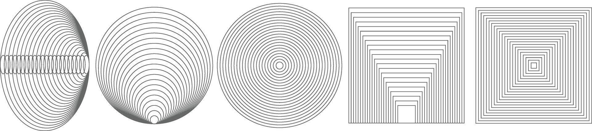 Geometric Shape Icon Set vector