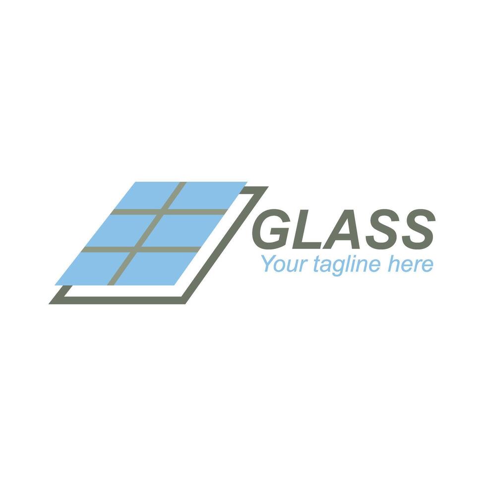 Glass logo design template. Creative flat design glass logo template. Creative concept logo design of glass vector
