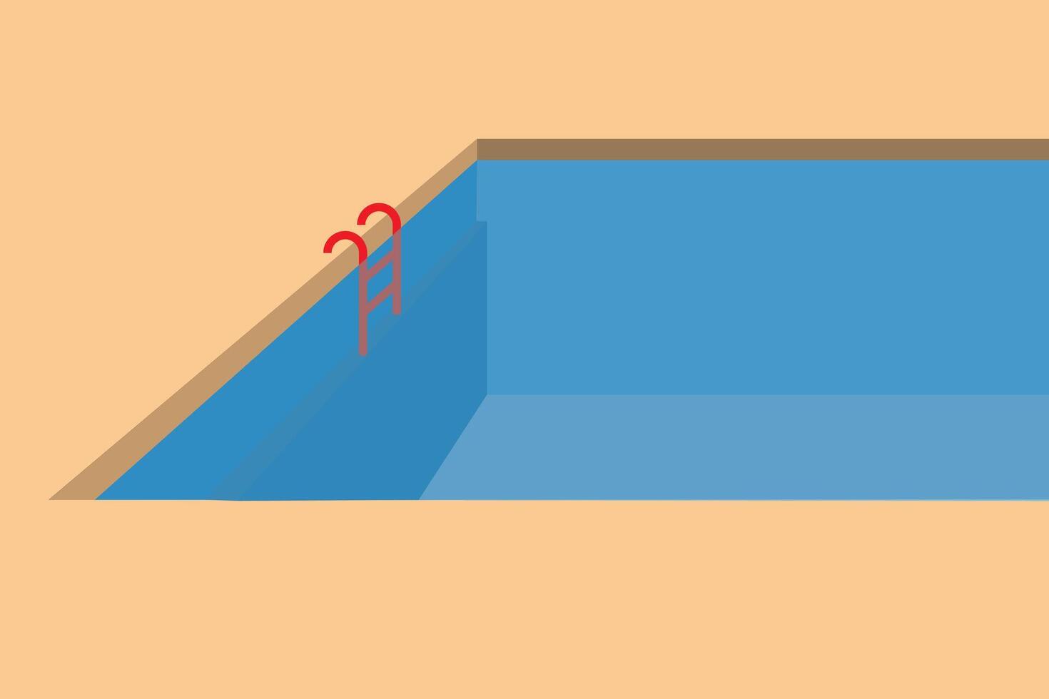 swimming pool top view background. vector