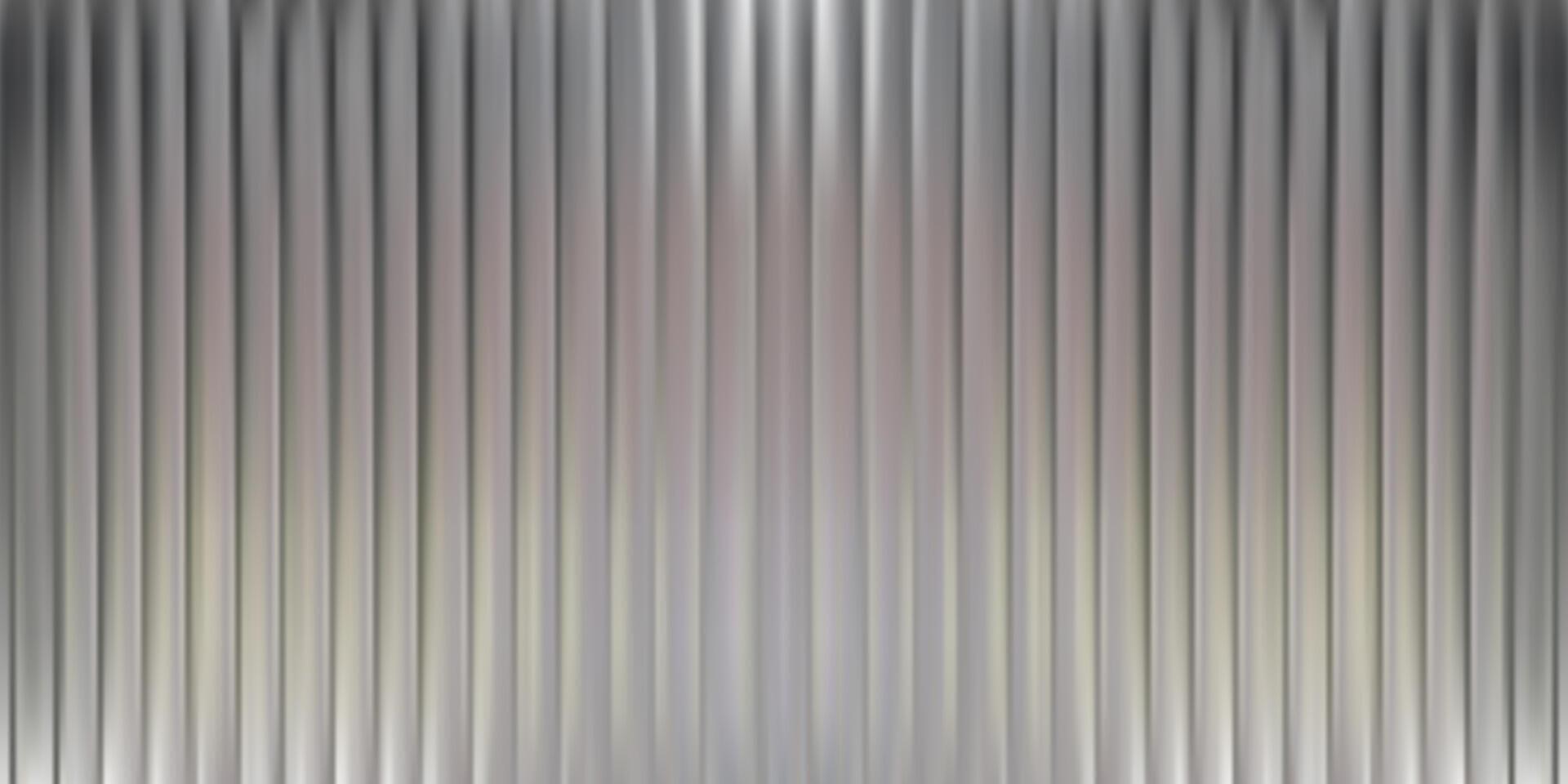 Glass pattern texture Holograph effect. ice reed metal. Abstract 3d ribbed line gradient. Fluted laser ripple striations. Silver light corrugated transparent wall. Seamless frosted plastic prism panel vector