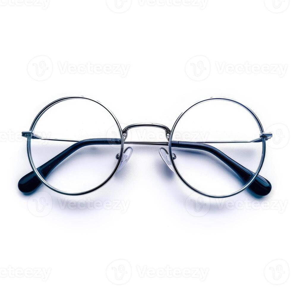 A pair of glasses on a white background photo