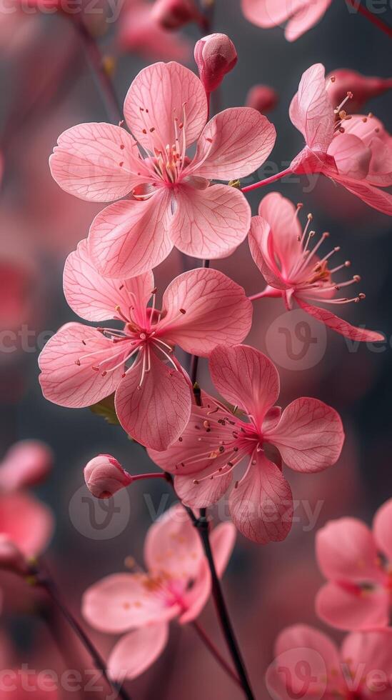 A close up of a pink flower photo