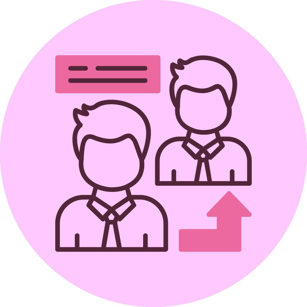 Referral Minimal Mix Circle Icon vector