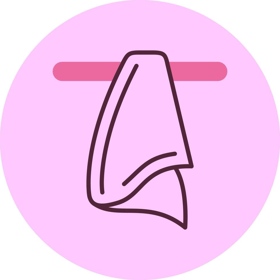 Cloth Minimal Mix Circle Icon vector