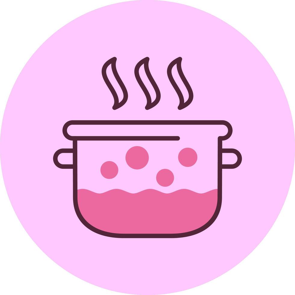 Pot Mix Circle Icon Design vector