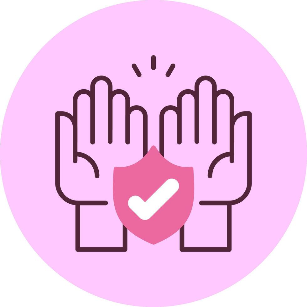 Safe Minimal MIc Circle Icon vector