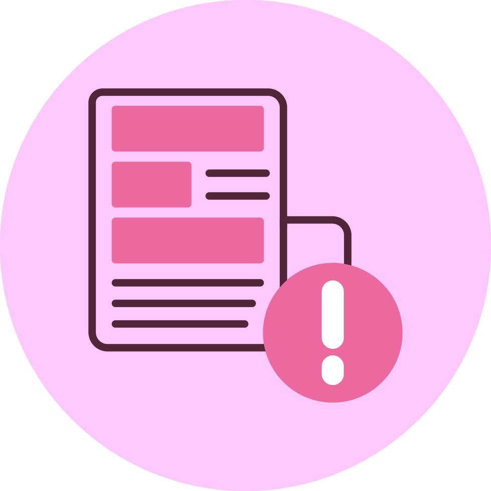 News Notification Minimal Mix Ciircle Icon vector