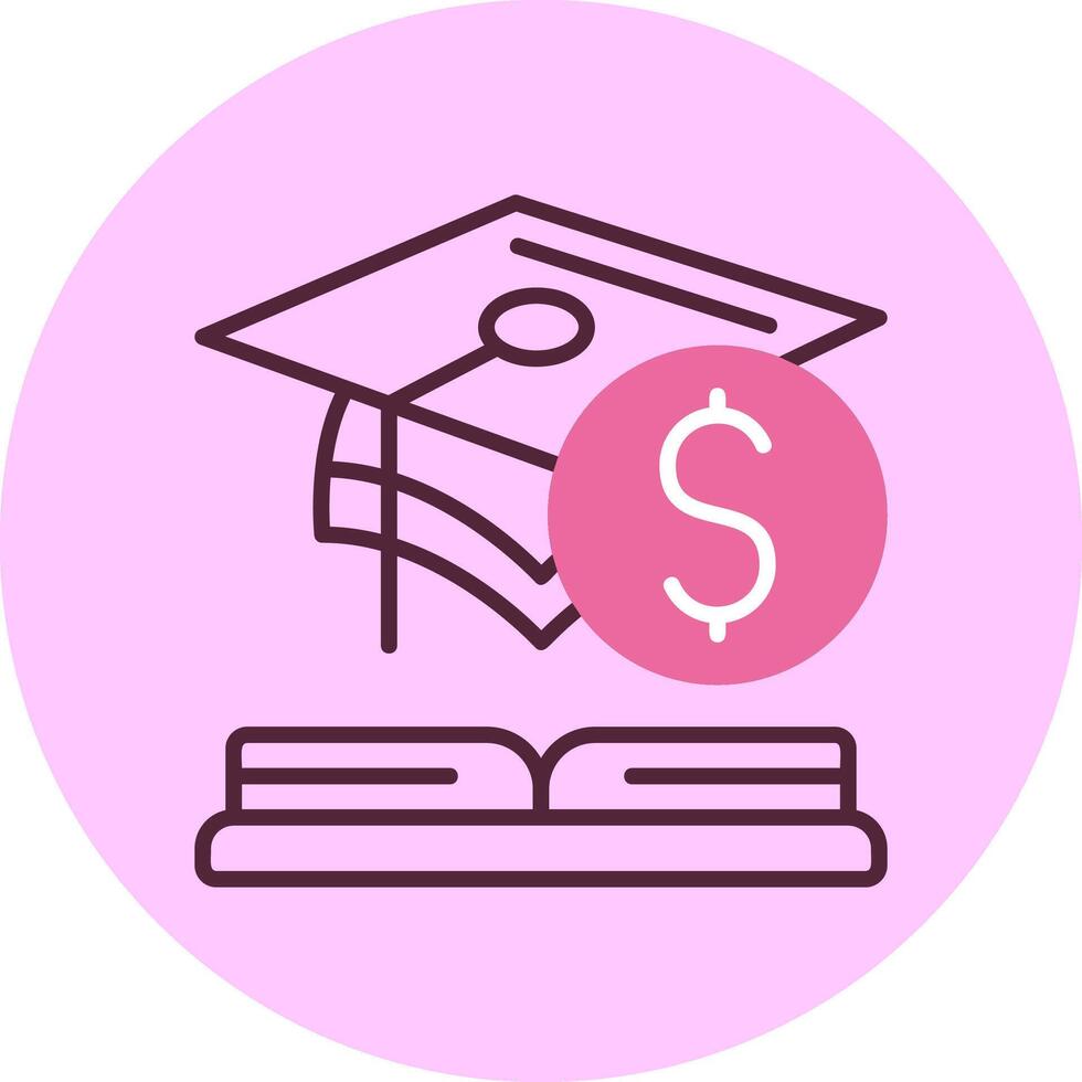 Financial Literacy Mix Circle Icon Design vector