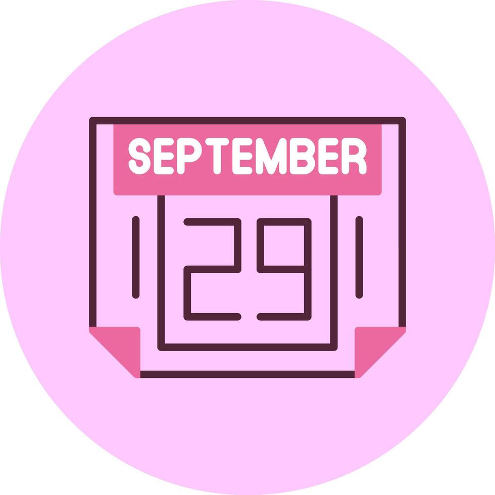 29 September Minimal Mix Circle Icon vector