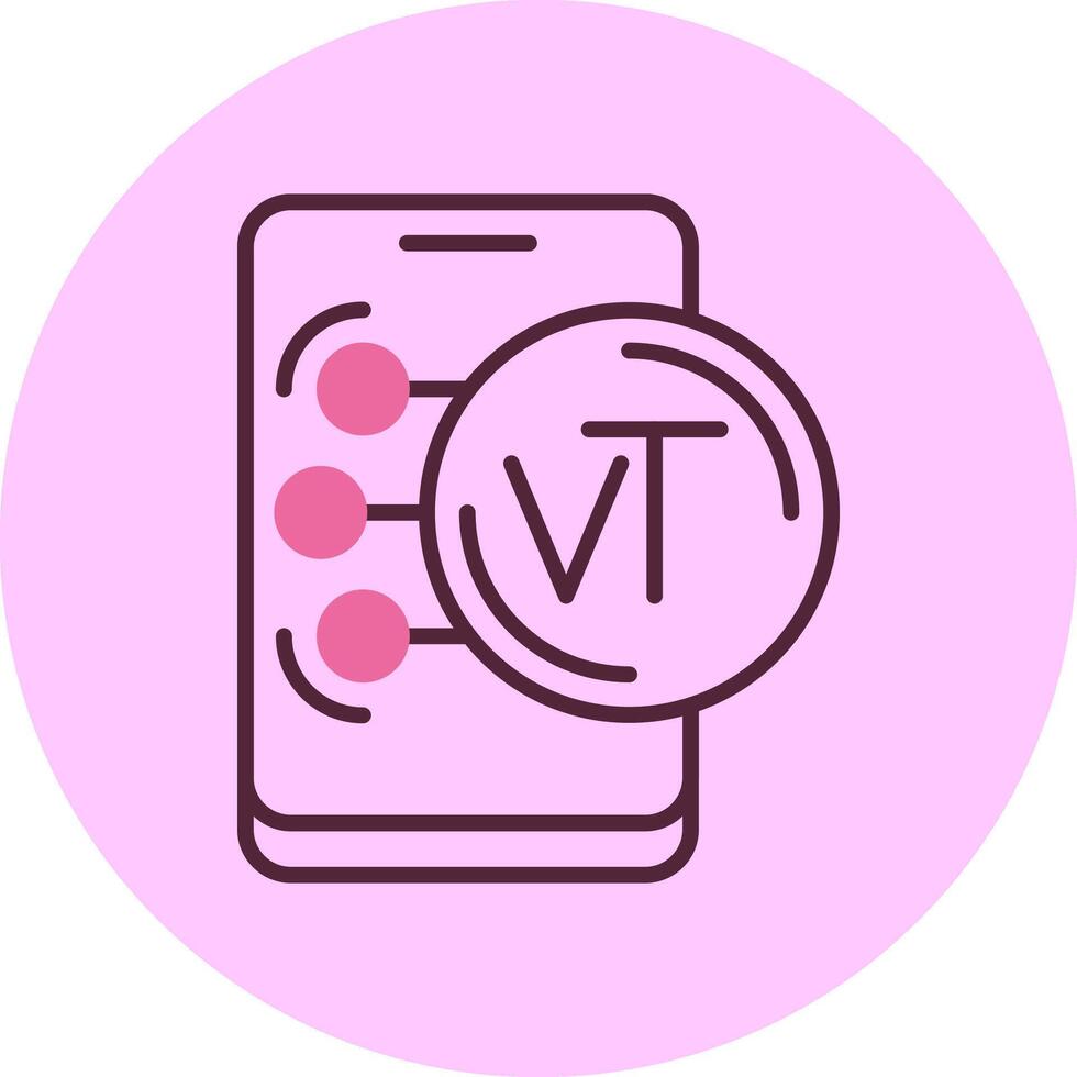 Vanuatu Vatu in Mobile Minimal Mix Circle Icon vector
