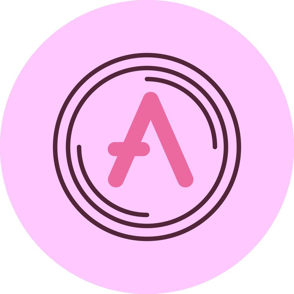 AaveMinimal Mix Circle Icon vector
