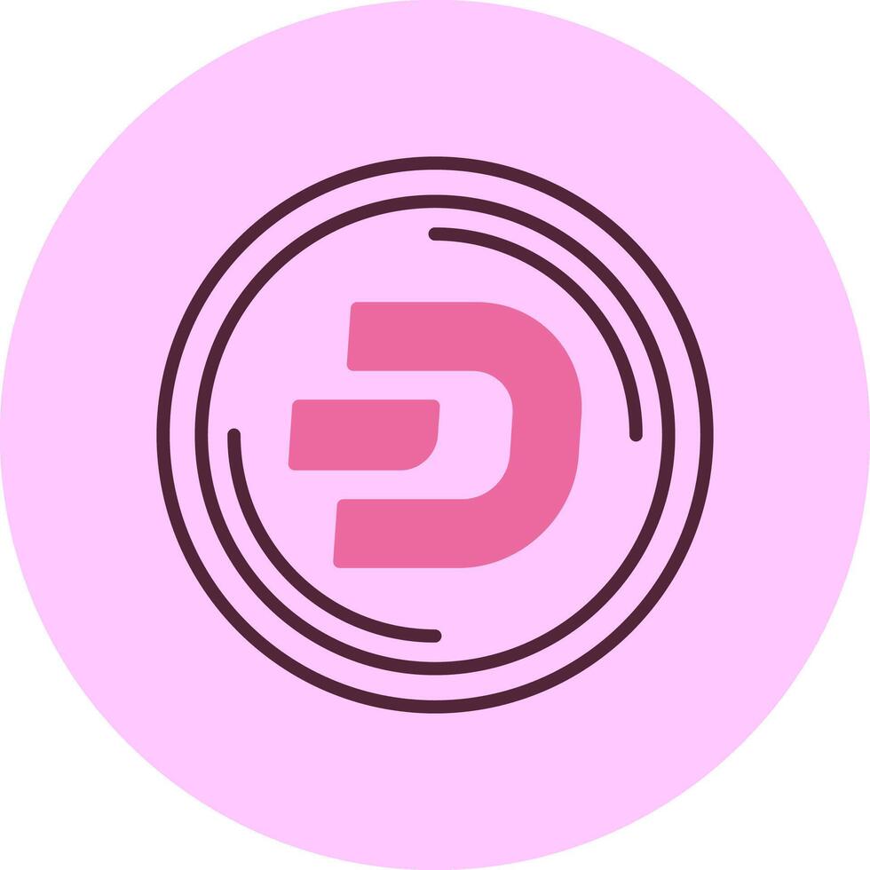 DashMinimal Mix Circle Icon vector