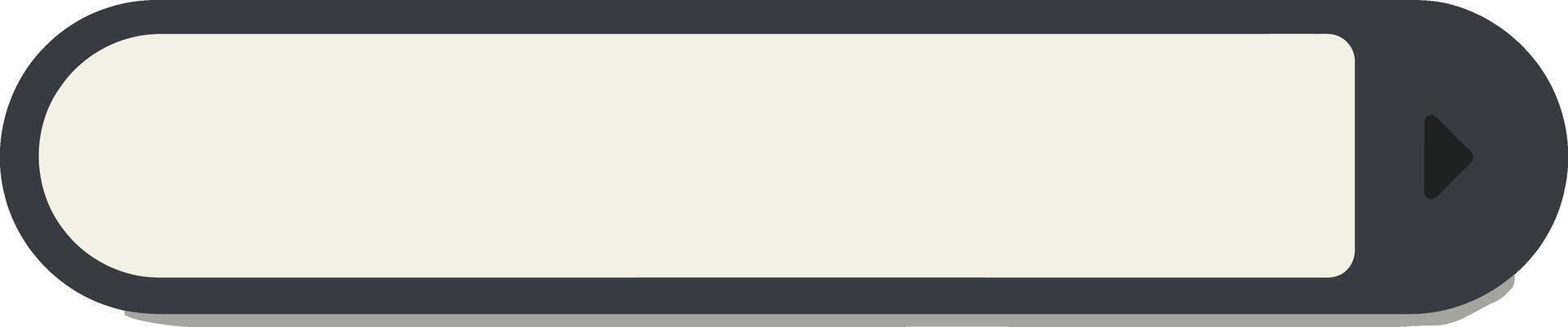 Loading bar progress indicator icon in simple style for user interface design elements vector