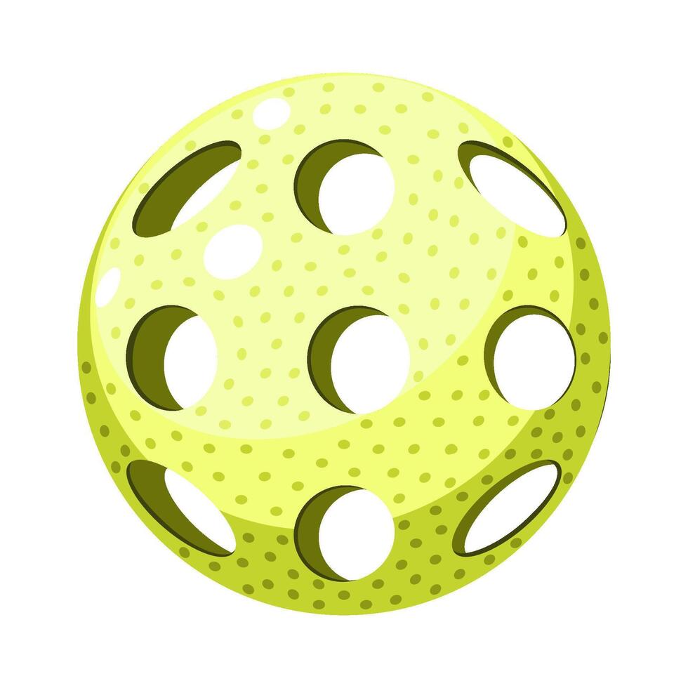 Pickleball ball equipment for game vector