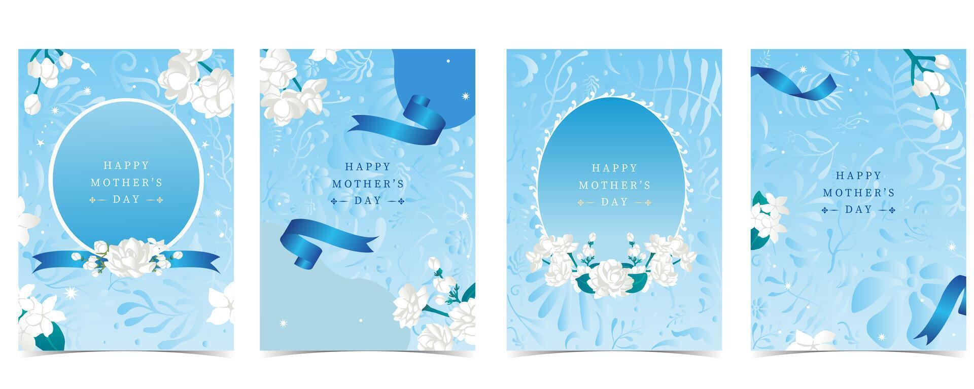 Mother's Day greeting card designs vector