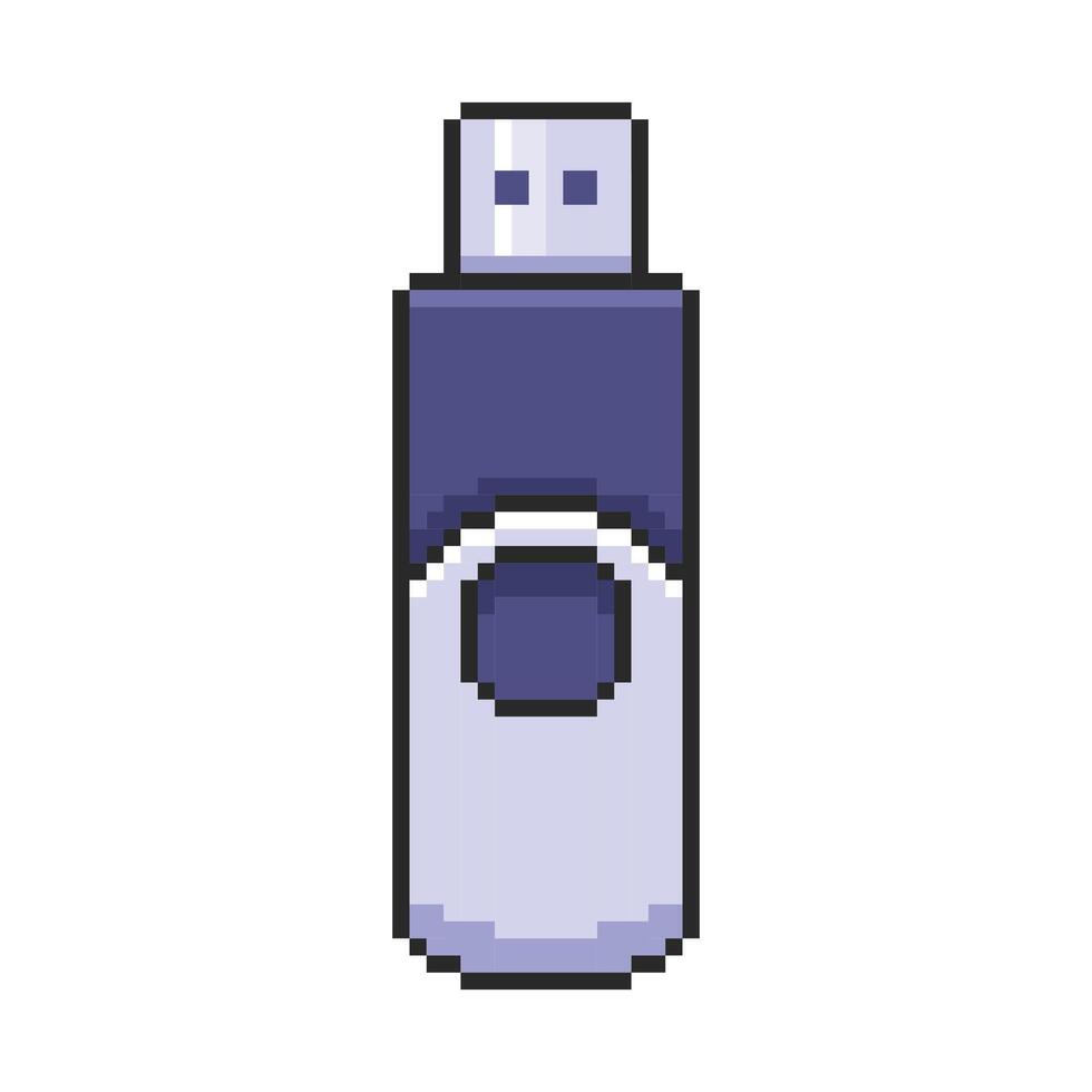 Pixel art Flash Drive game asset design vector