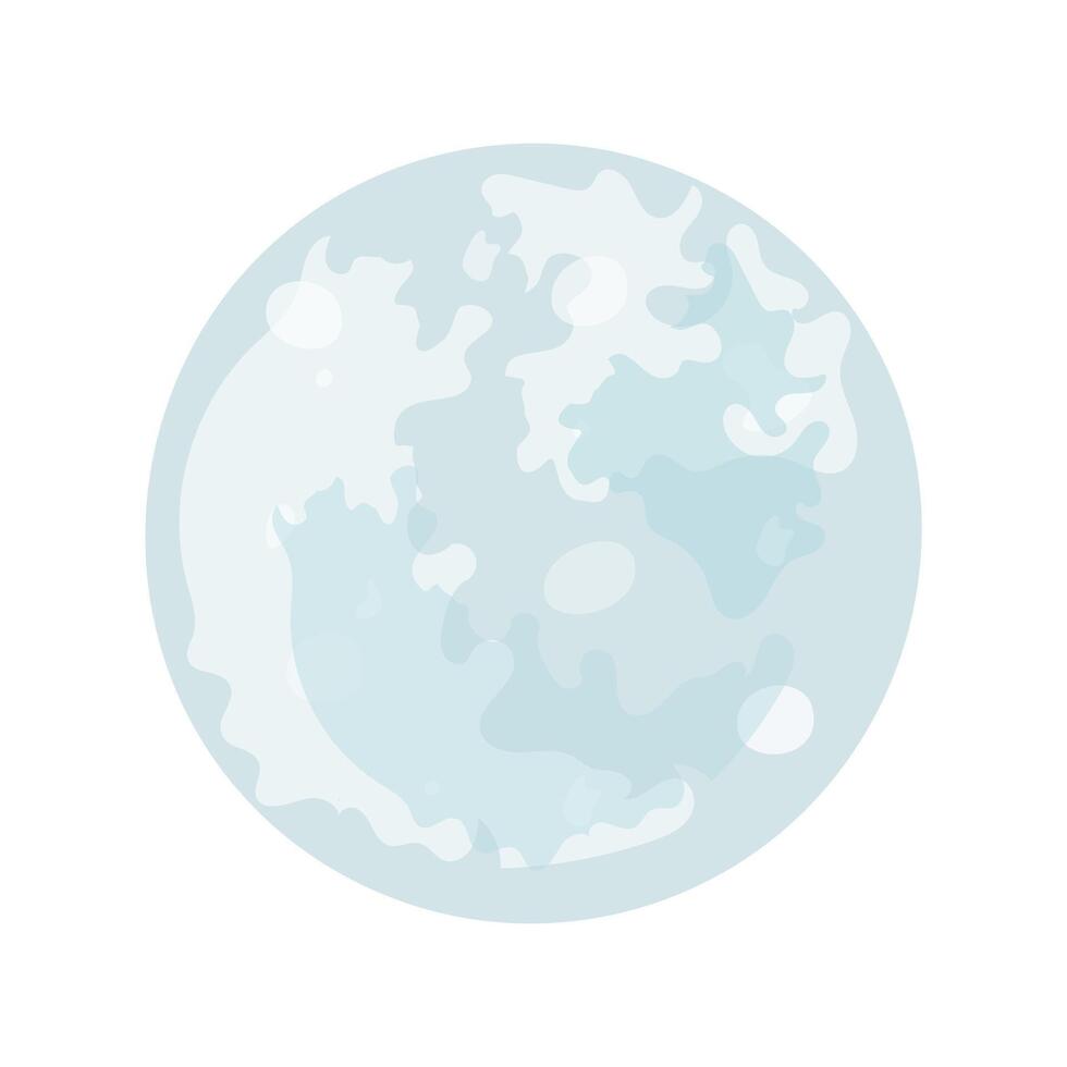 Full moon. Creepy halloween element. vector