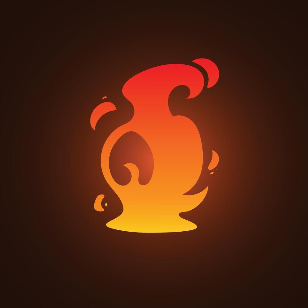 Simple Fire Illustration vector