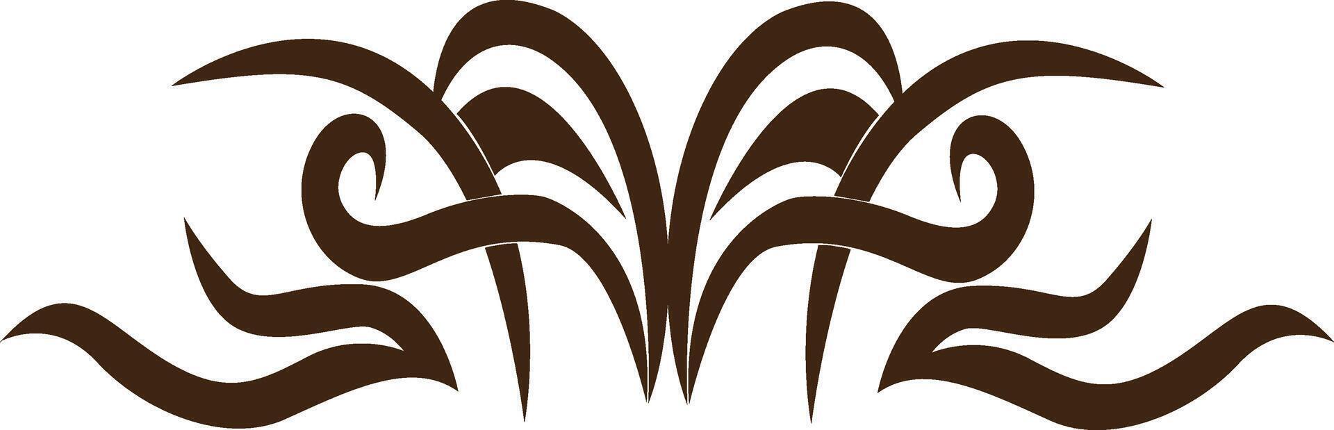 Illustration of Tribal Tattoo. Design Element vector