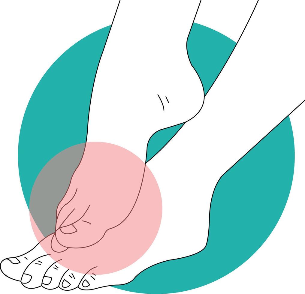 Hand and Leg Injury Illustration with Cartoon Design vector