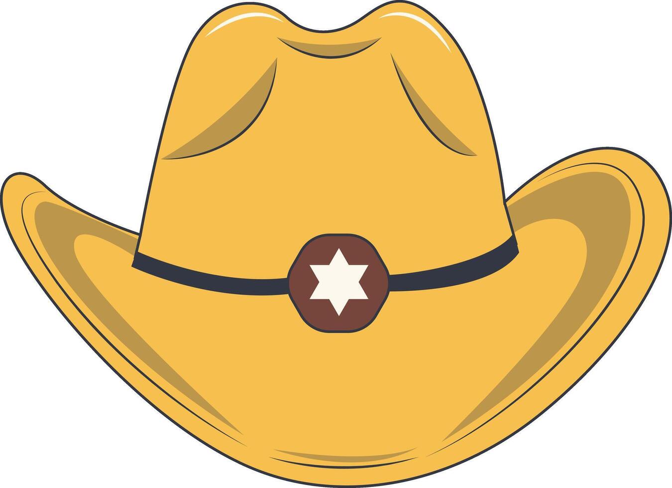 Cartoon Cowboy Hat Illustration vector