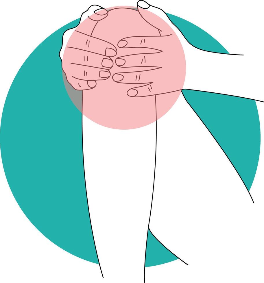 Hands and Legs Injury Illustration in Cartoon Design vector