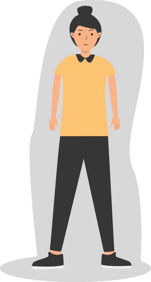 Young Woman Mental Disorder. vector