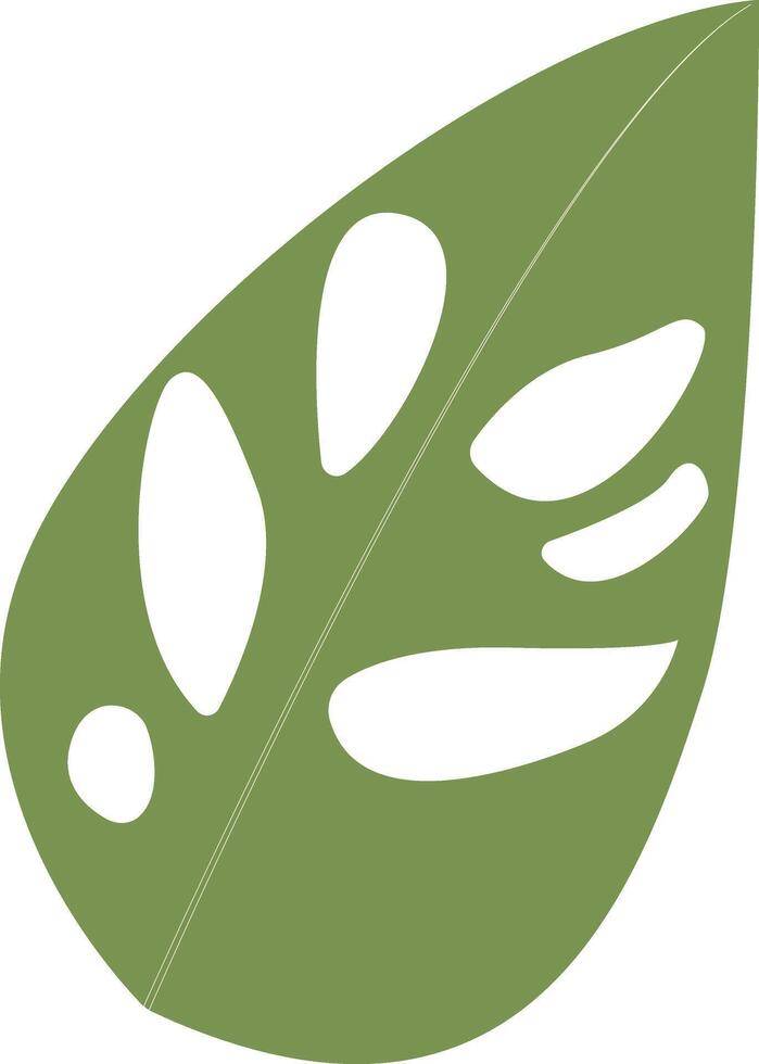 Tropical Leaves Illustration. Design Element. vector