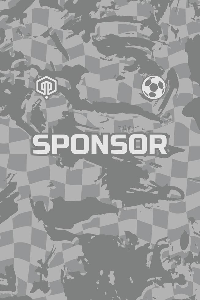 Grey flag customizable football jersey designs professional soccer uniform templates vector