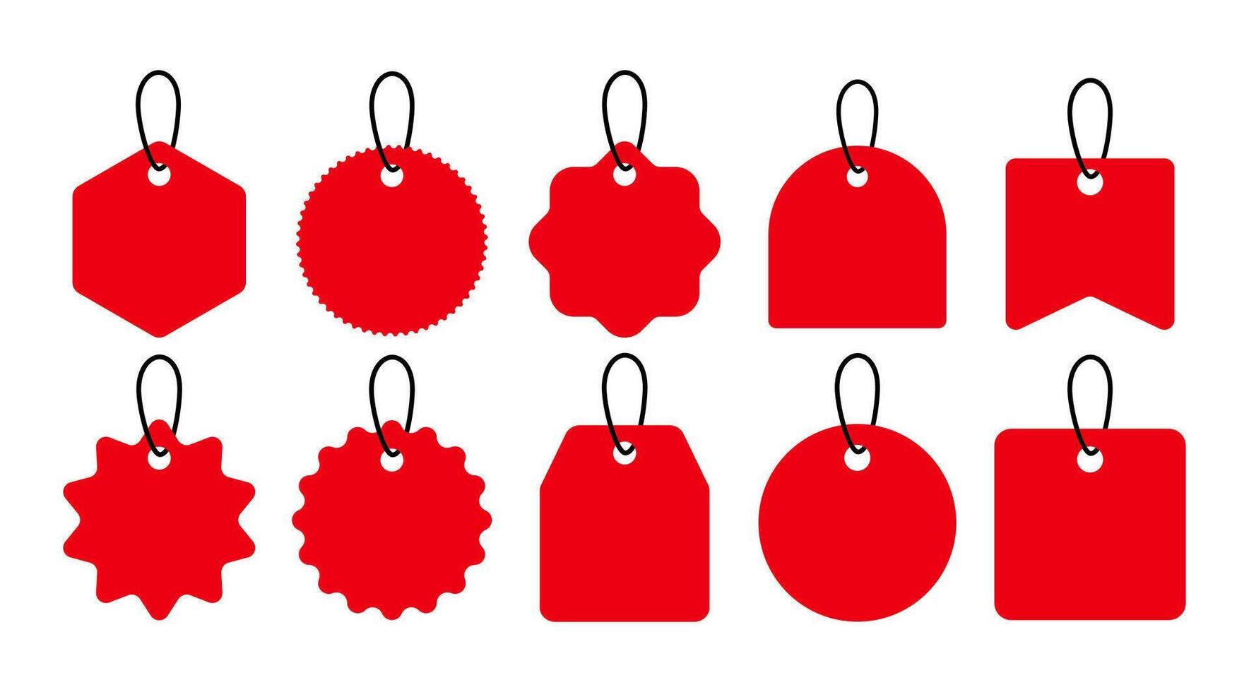 Hanging Sign design collection, Isolated Price Tags,Marketing and Business graphic elements. vector