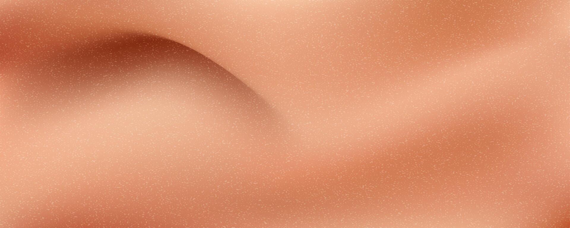 Trendy peach pink fuzz gradient. Abstract blurred background. Grainy texture soft gradient template for your graphic design, banne vector