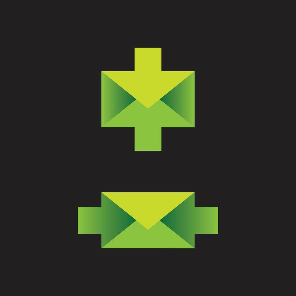 the meeting of a pair of arrowheads forms an envelope vector