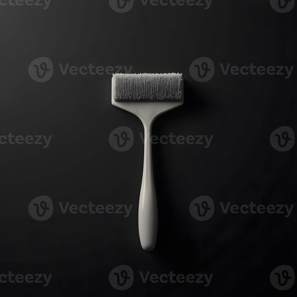 Lint Remover Tool Still Life Against Dark Background for Textile Care photo