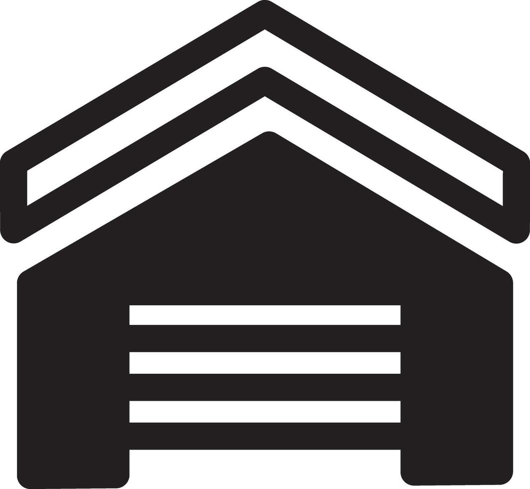 Vehicle Storage Garage Icon vector