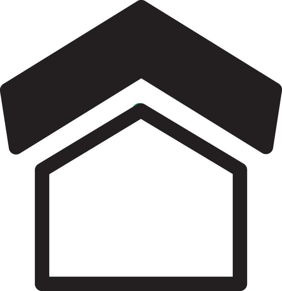 Geometric House Symbol vector