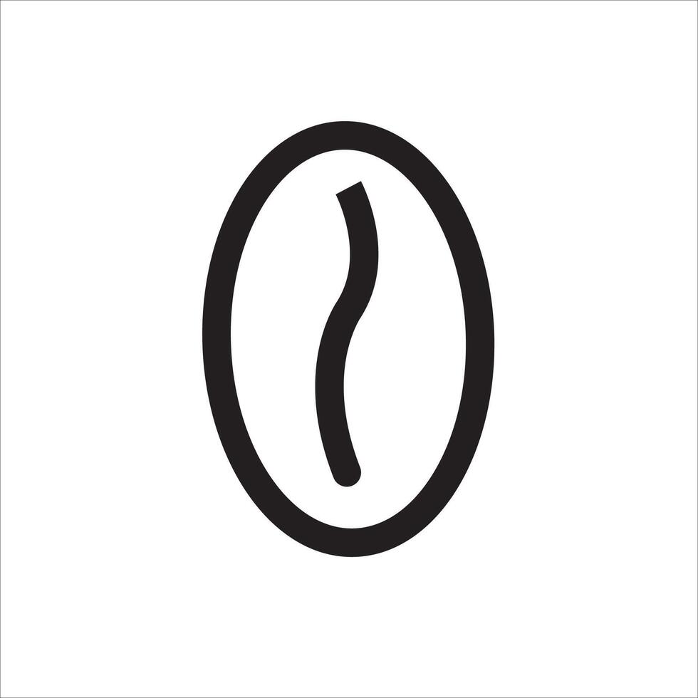 coffee bean icon vector