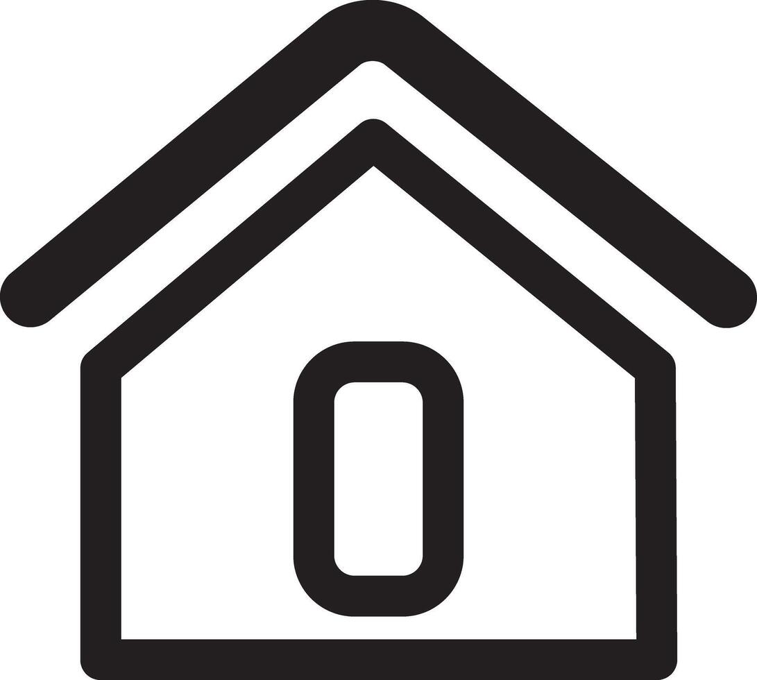 Modern Home Outline Icon vector