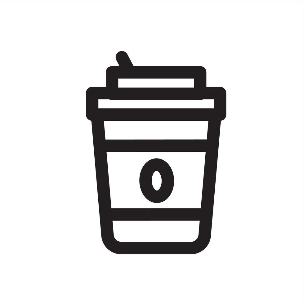 paper cup icon vector