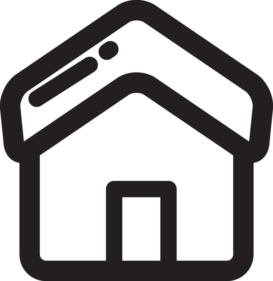 a black and white house icon vector
