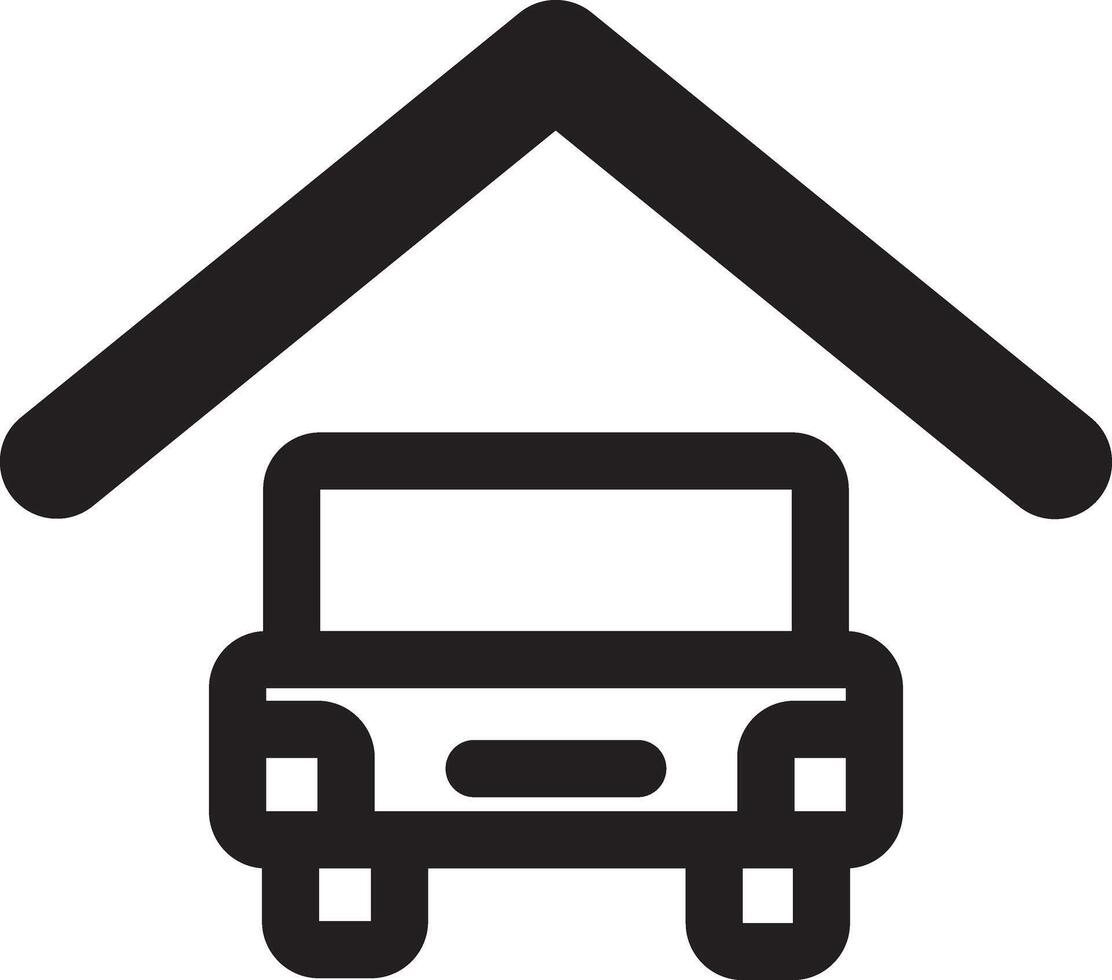 Modern Garage Shape vector