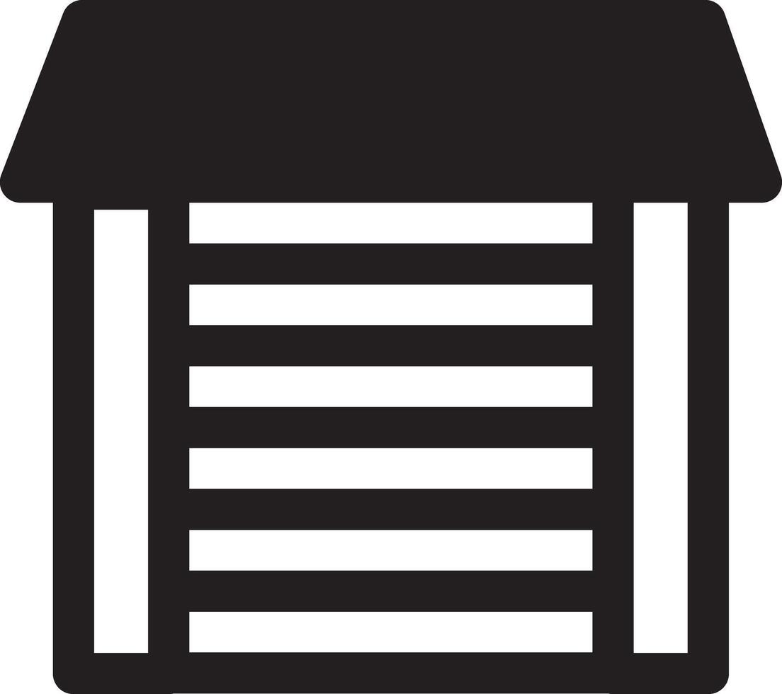 Flat Garage for Real Estate Use vector